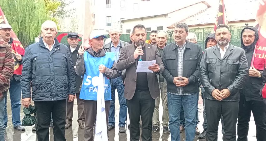 Halk TV'ye kayyum atanması, YENİ Parti Kars İl Örgütü öncülüğünde protesto