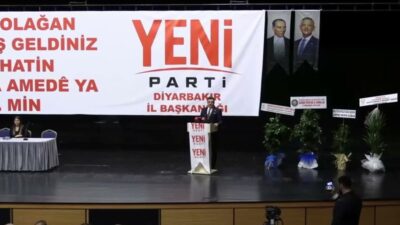 Partisinin Diyarbakır İl Başkanlığı Kongresi'nde konuşan YENİ Parti Sözcüsü Zeynel