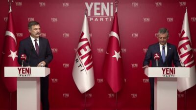 YENİ Parti Genel Başkanı Özgür Özel, TİP Genel Başkanı Erkan