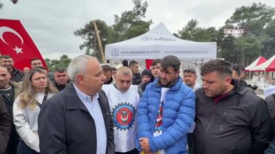 YENİ Parti Manisa Milletvekili Ahmet Vehbi Bakırlıoğlu, Kırkağaç'ta eylemdeki İmbat
