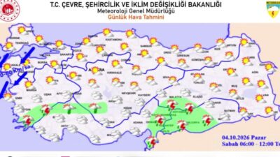 Meteoroloji Genel Müdürlüğü, yurt genelinde hava sıcaklıklarının mevsim normallerinin altında