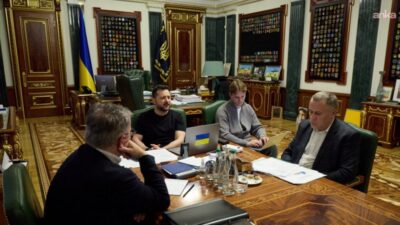 Ukrayna Devlet Başkanı Volodimir Zelenskiy, Almanya Başbakanı Friedrich Merz ile