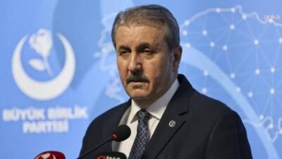 Büyük Birlik Partisi Genel Başkanı Mustafa Destici, Zonguldak'ta maden ocağında meydana